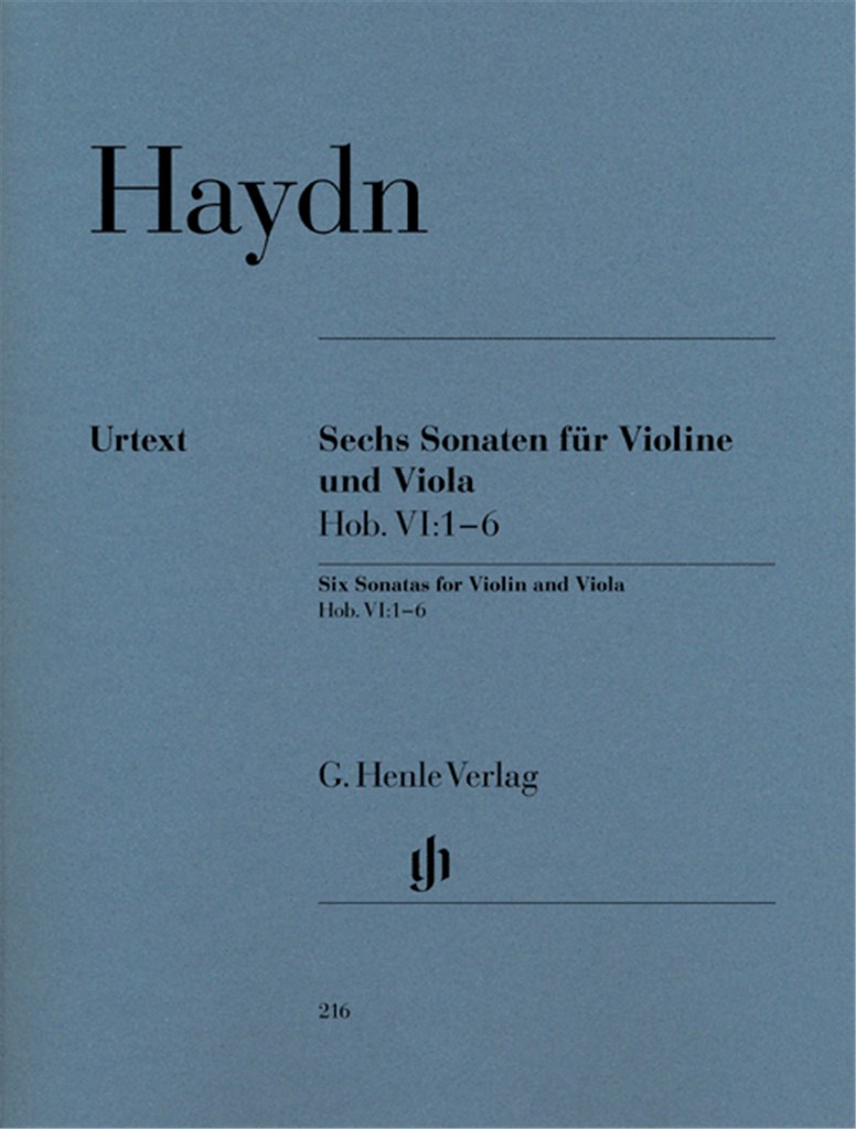 Sechs Sonaten Hob. VI:1–6
